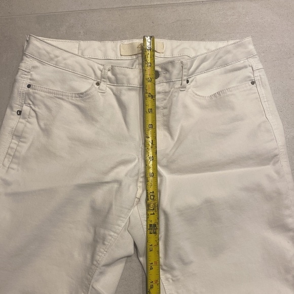ZARA Basic Womens Denim Pants White Size 10 - Picture 4 of 10